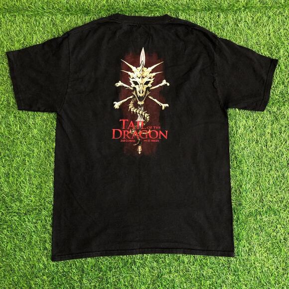 Men’s Black ‘Deals Gap Dragon Slayer’ Graphic Tee - Picture 2 of 5